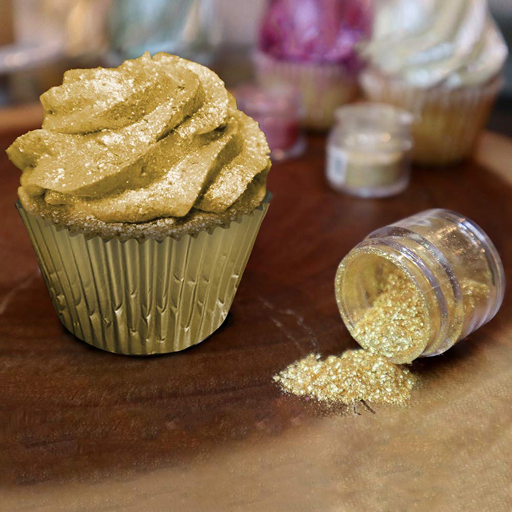 Gold Tinker Dust - (45g 1x Shaker Jar) | Add a Regal Touch to Your Delicacies with Edible Glitter!