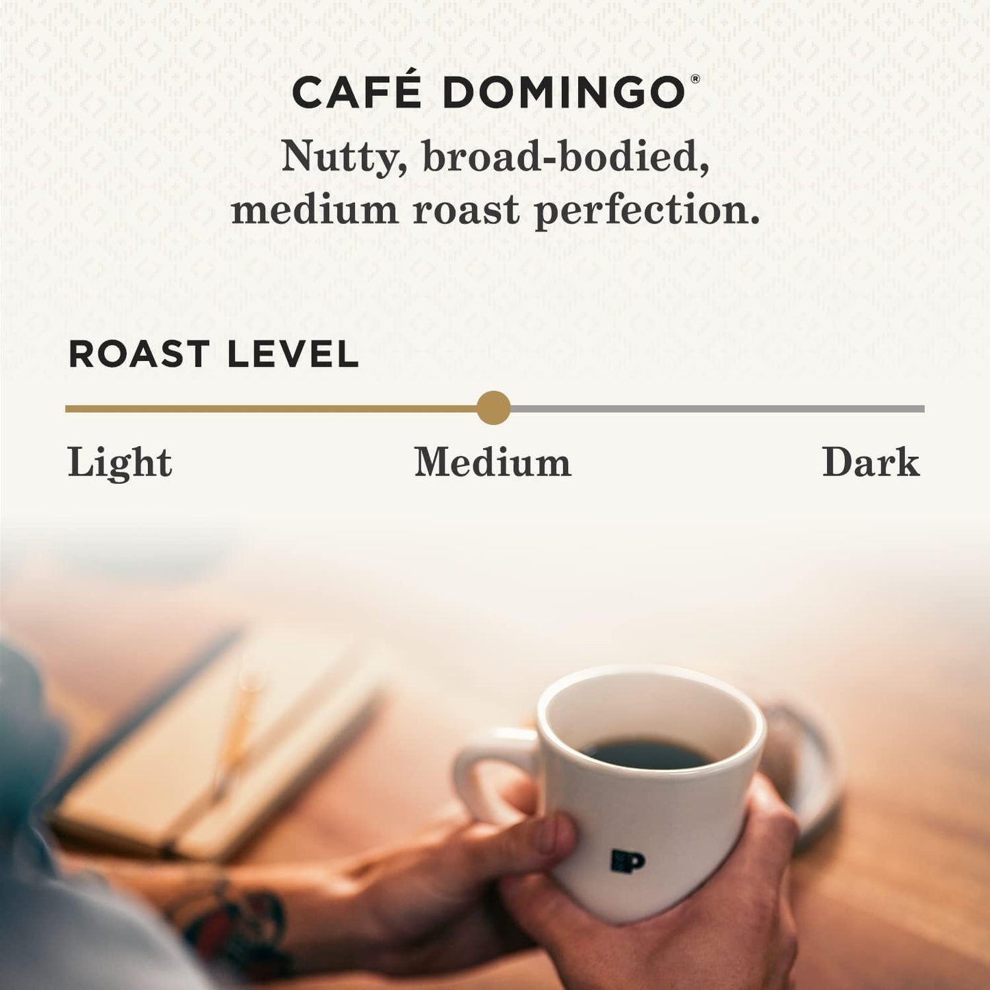 Peet's Coffee, Medium Roast Ground Coffee - Café Domingo 63 Ounces (6 Bags of 10.5 Ounces)