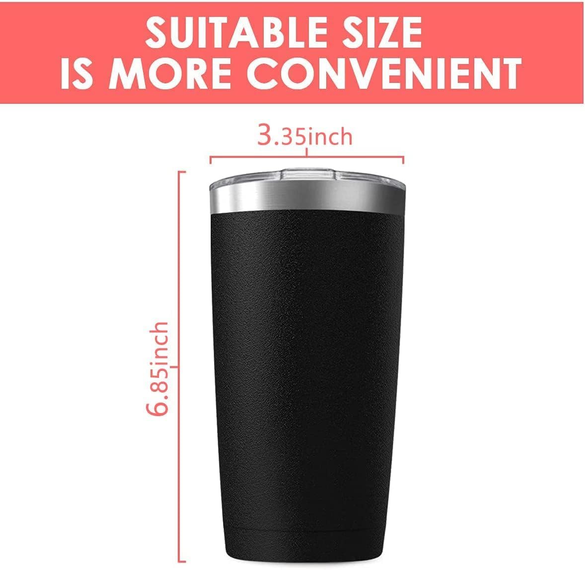 16 Pack 20oz Tumbler Vacuum Insulated Travel Mug with Lids, Stainless Steel Double Wall Bulk Cup for Home, Office, Outdoor Suitable for Vehicle Cup Holders