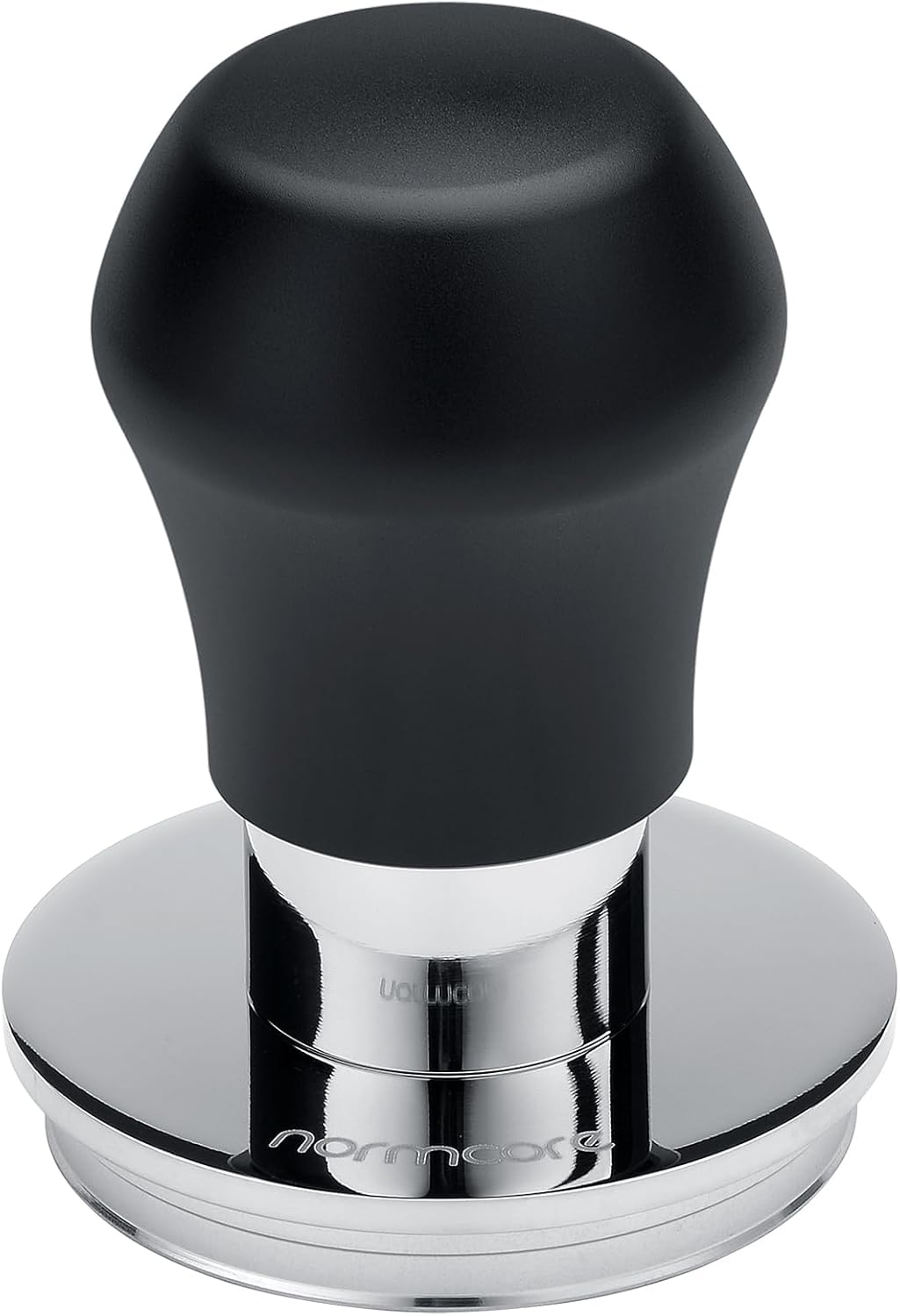 Normcore 53.3mm Espresso Tamper V4.1 Mini, Spring-Loaded Coffee with Click Feedback, Self-Leveling Stainless Steel Flat Baffle, Compatible with Breville Sage 54mm Portafilters, Black