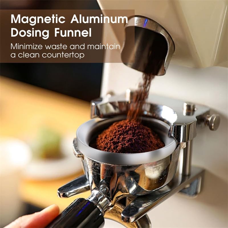 58mm Espresso Accessories Kit, Spring Loaded Calibrated Tamper, WDT Tool and Dosing Funnel Set Fits Breville 58 mm Espresso Coffee Machines and Portafilter