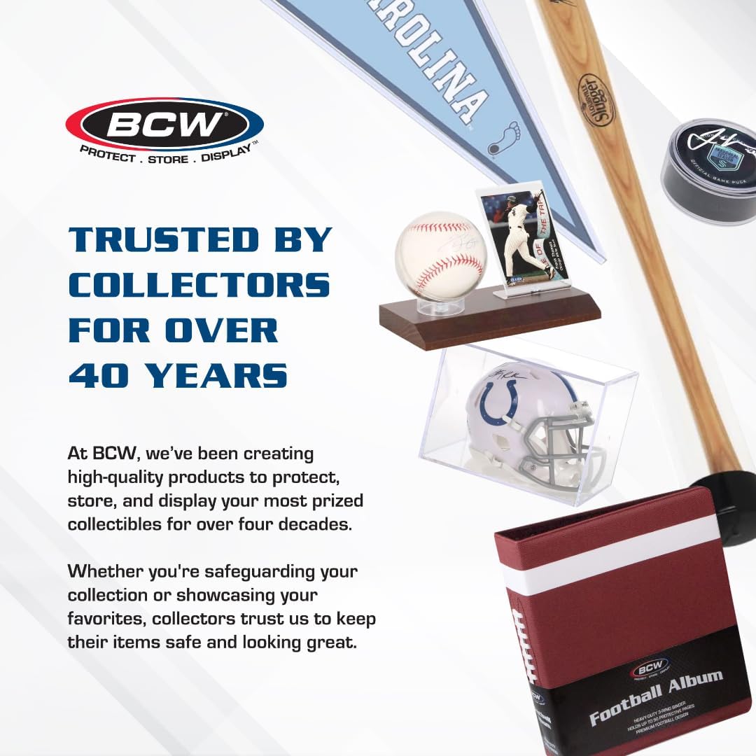 BCW Hockey Puck Tube Display Case - 2 ct - Crystal Clear, Stackable & Snug Fit