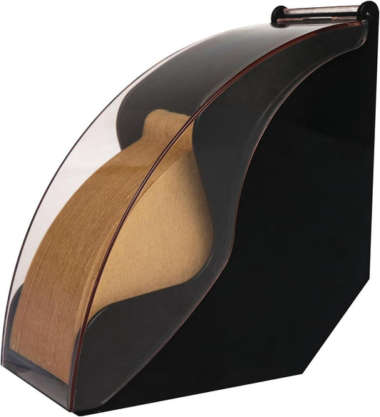 Coffee Filter Holder for Organizer and Coffee Station Accessories (Black)