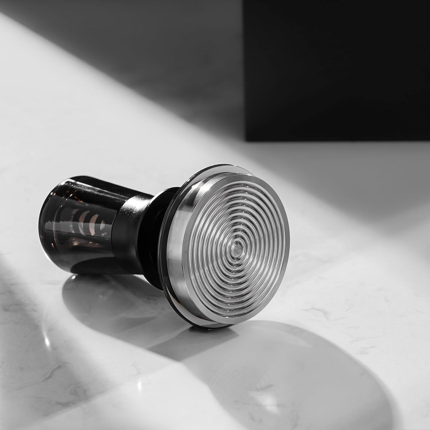 IKAPE 51MM Semi-Transparent Espresso Coffee Tamper, Spring-loaded Calibrated Tamper with Premium Flat Stainless Steel Base, Compatible with All 51mm Bottomless Portafilters(New Upgrade)