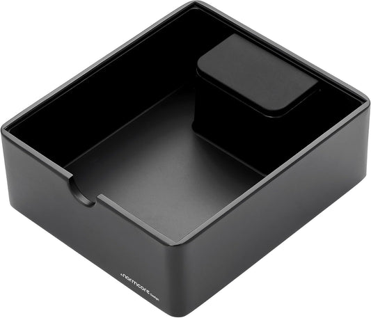 Normcore Compact Espresso Knock Box, Metal Coffee Knock Box, Heavy-Duty Knockbox, Anodized Aluminum, Espresso Accessories for Coffee Grounds, Black