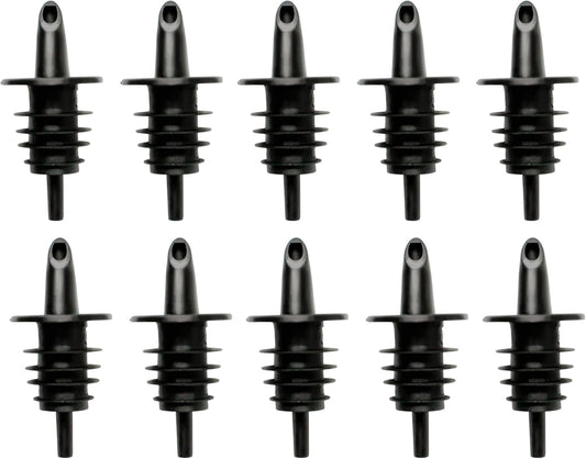 Hawaiian Shaved Ice Syrup Precise Control Bottle Pourers - Professional Pour Spouts for Snow Cone & Drink Flavors (10-Pack)