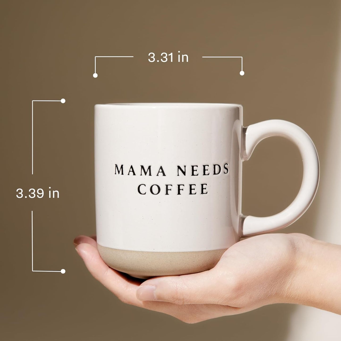Sweet Water Decor Stoneware Coffee Mugs | Novelty Coffee Mugs | 14oz Stoneware Coffee Cup | Microwave & Dishwasher Safe | Funny Coffee Mug | Birthday Gift (Rise and Shine)