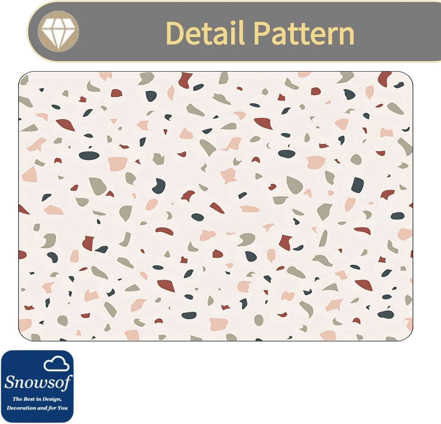 Dish Drying Mat - Absorbent Countertop Mat for Coffee Maker, Expresso Machine, Kitchen Use (01,20''×32'')