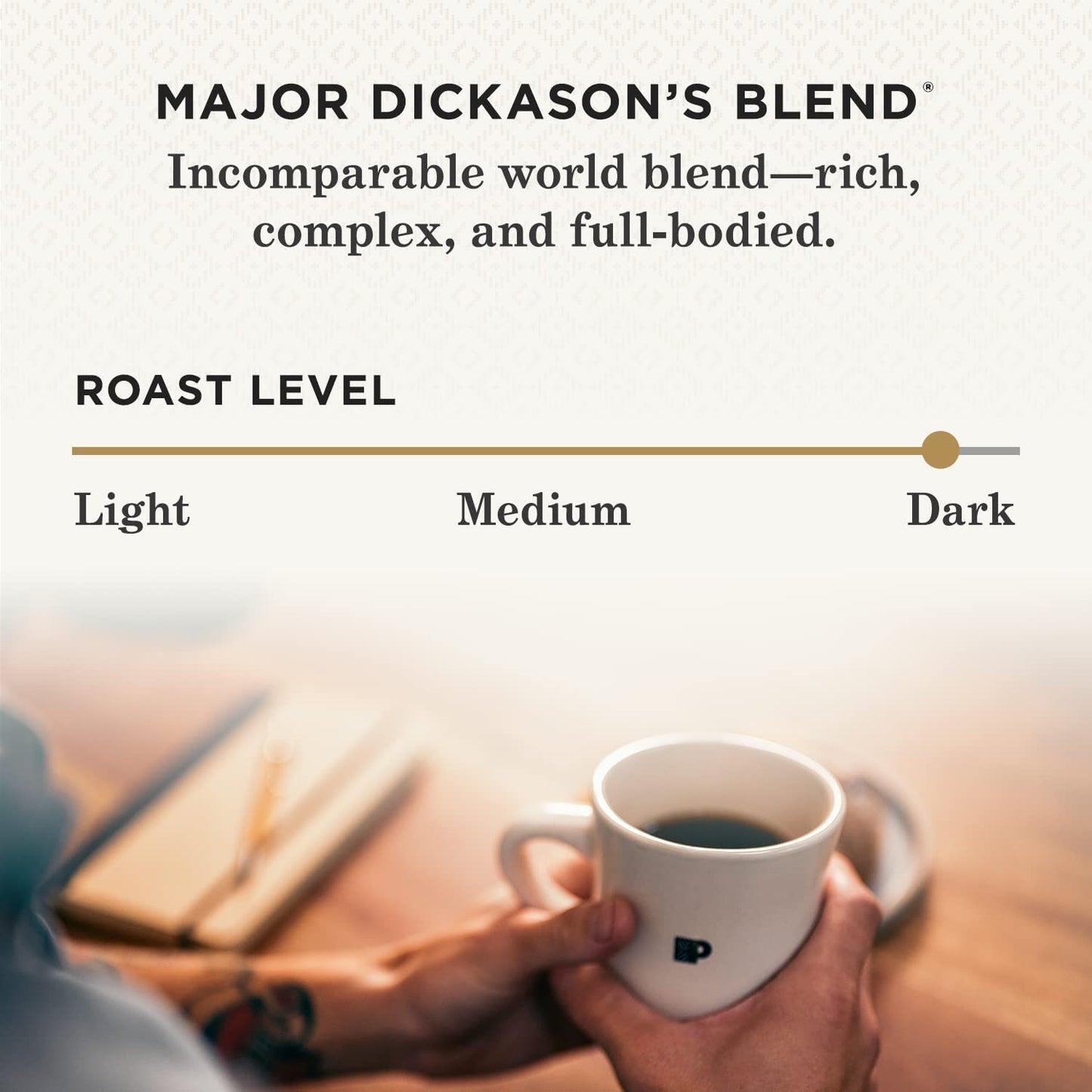 Peet's Coffee, Dark Roast Ground Coffee - Major Dickason's Blend 10.5 Ounce Bag