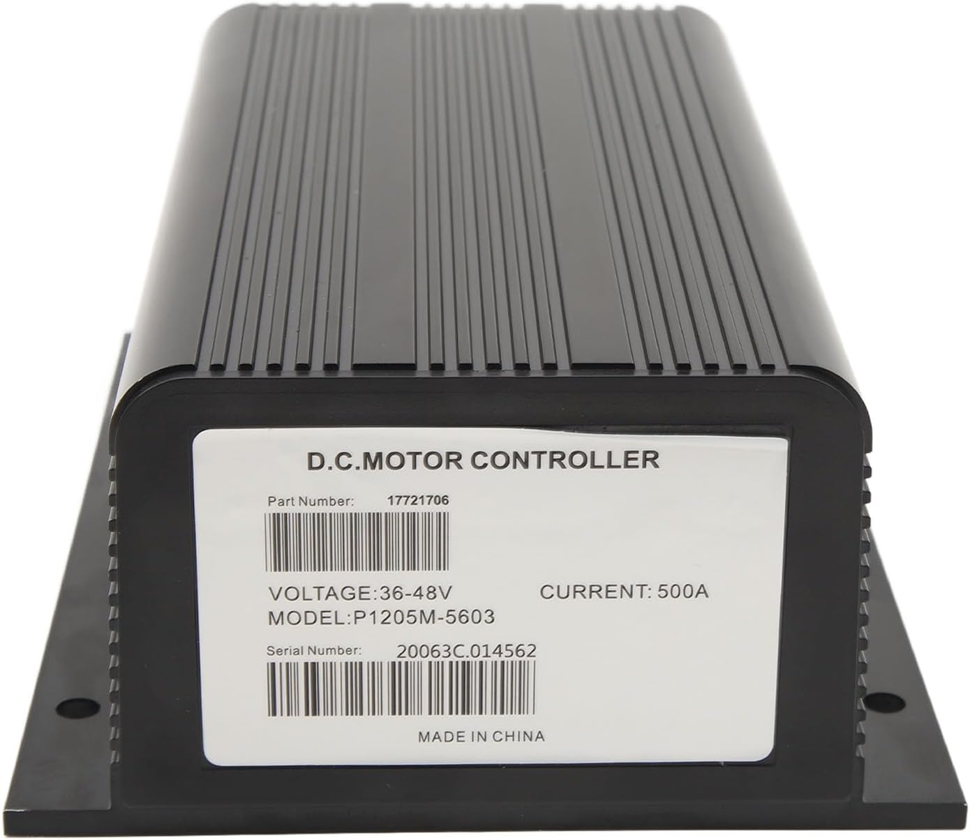 Cart Electronic Throttle Controller for 1205M 5601 and 1205M 5603, 500A Programmable Anodized Aluminum Efficient Performance for Transport Trucks Black