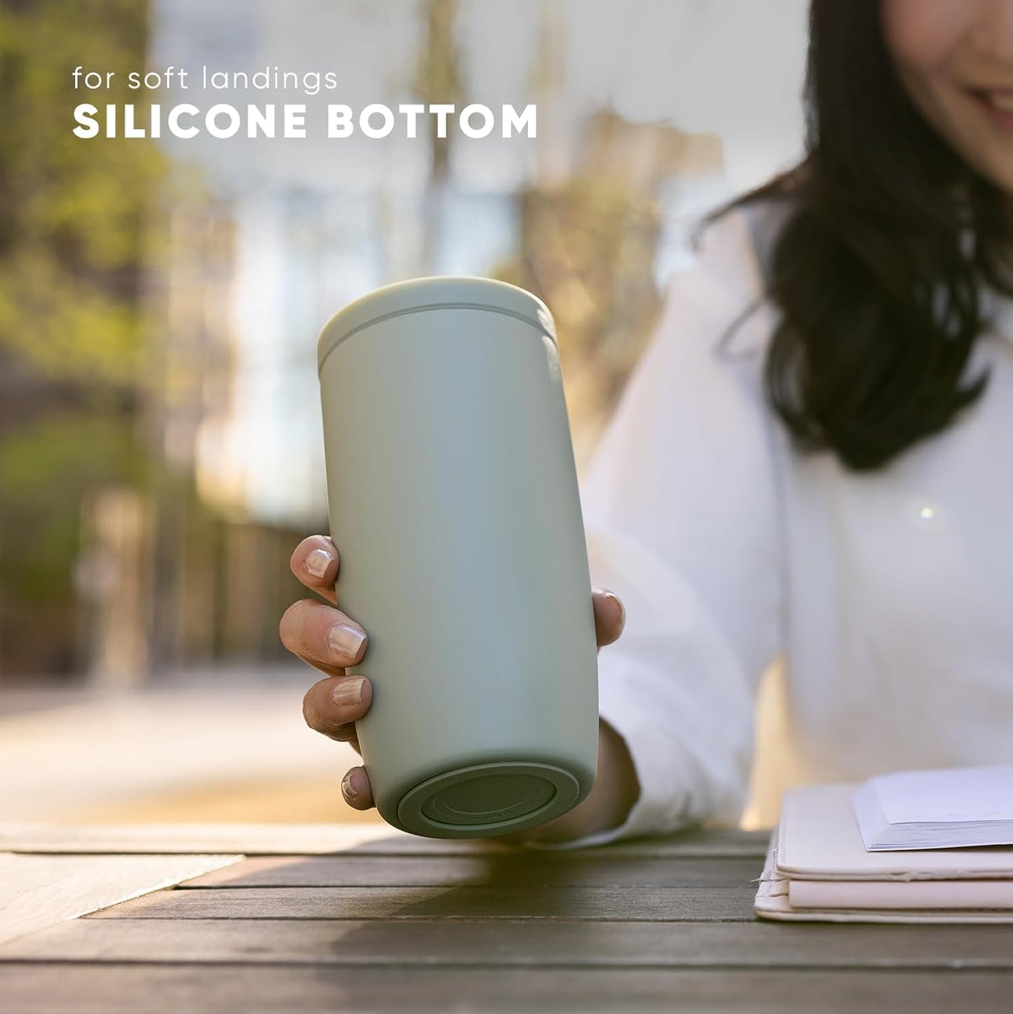 Simple Modern Travel Coffee Mug Tumbler with 360° Lid | Ceramic-Lined Insulated Stainless Steel Cold Brew Iced Coffee Cup | Gifts for Women Men Her Him | Voyager Signature | 12oz | Cream Terrazzo
