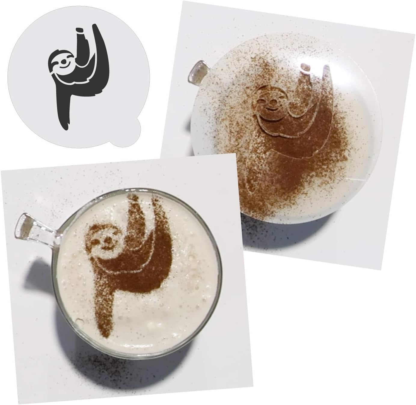 Stencil Stop Custom Coffee Stencil - Customizable for Business Logos, Faces, Images - 14 Mil Mylar Plastic (3 x 3 inches - 10 Pack)
