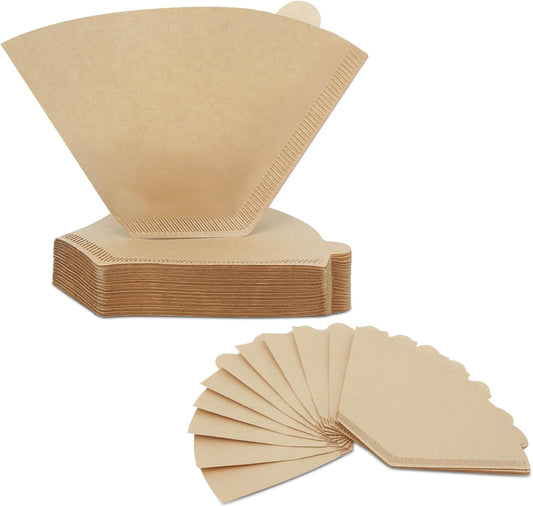 Coffee Filters 4 Cone Paper, 100 Count Unbleached-Disposable Pour Over Coffee Filter for Drip Coffee Maker, Coffee Paper Filters 8-12 Cup, Cone Coffee Filters 04