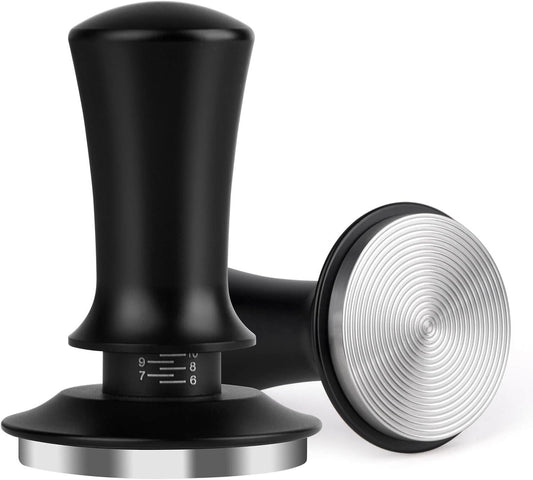 58mm Espresso Tamper, Coffee Tamper for Espresso Machine, Espresso Tamp with Spring Loaded Tamper, Depth-adjustable Espresso Hand Tampers 58mm