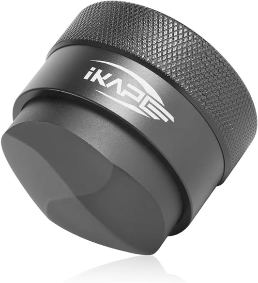 IKAPE 53MM Coffee Distributor, Black Design of Bottom Propeller, Gravity Adaptive Espresso Distributor Fits All 54MM Espresso Portafilter, Compatible with 54MM Breville Bottomless Portafilter