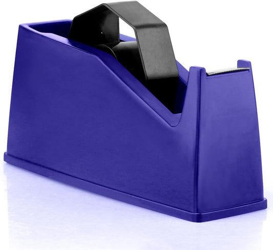 Heat Tape Dispenser, Masking Tape Dispenser, Holder Fits 1" and 3" Core, 6.8 x 2.2 x 3.4 Inch, Desktop Tape Dispenser, Heat Tape for Sublimation(Blue)