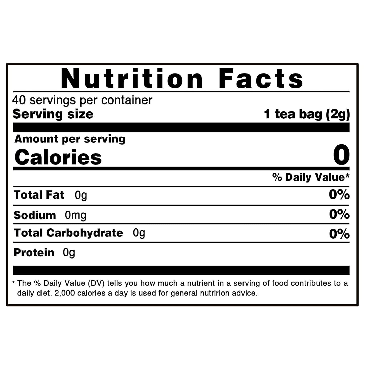 TEARELAE - Ginseng Tea, 40 Count - Pure Ginseng Root Tea Bags - Smooth Flavor - Boost Energy and Focus - Non-GMO - Caffeine-Free