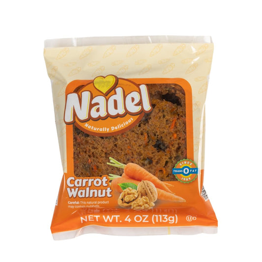 Nadel - NATURALLY DELICIOUS CARROT CAKE Slices, 24 Pack, Sweet Breads & Cakes Back to School lunch snack, breakfast bar