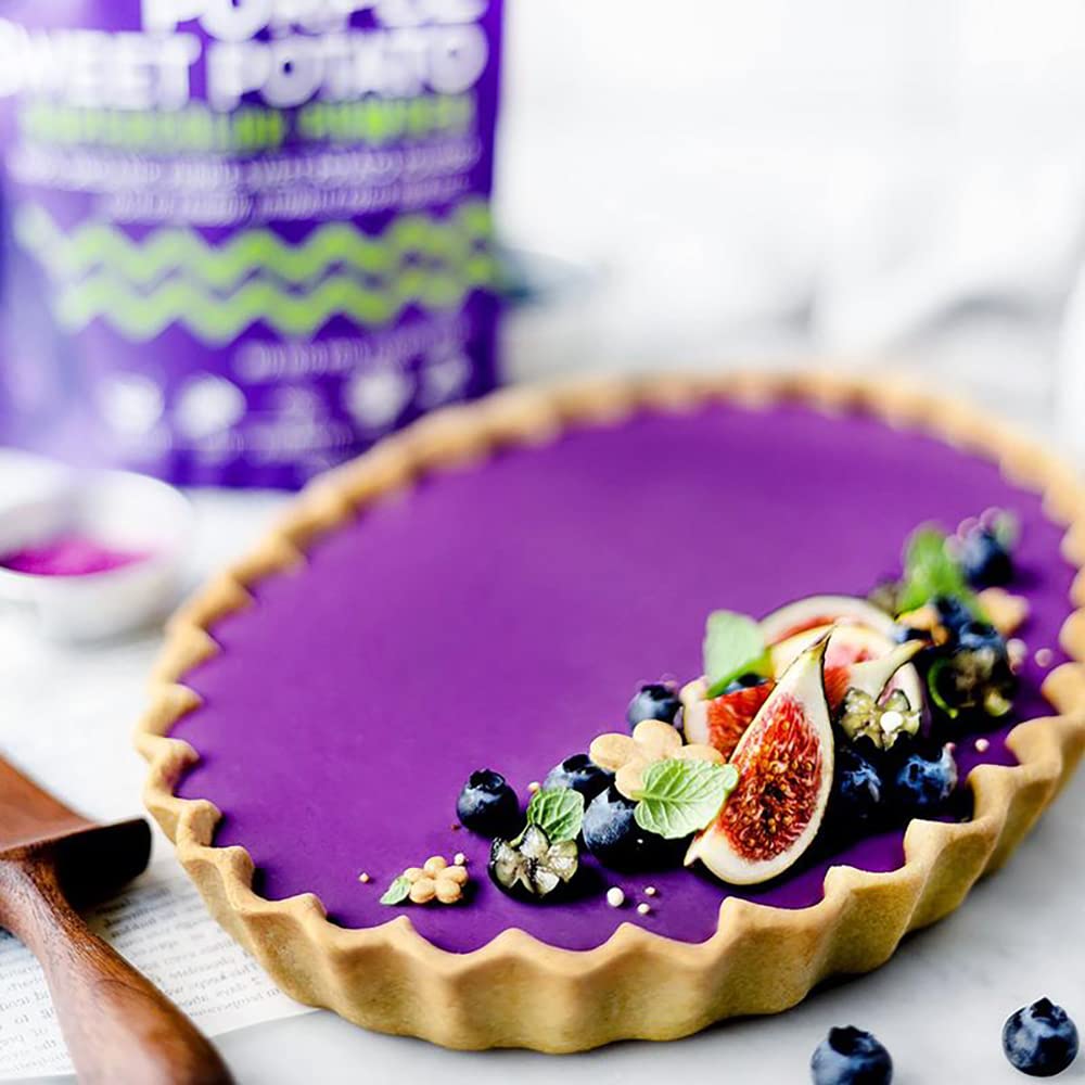 Suncore Foods Purple Sweet Potato Powder, Purple Food Coloring Powder, Gluten-Free, Non-GMO, 16oz (1 Pack)