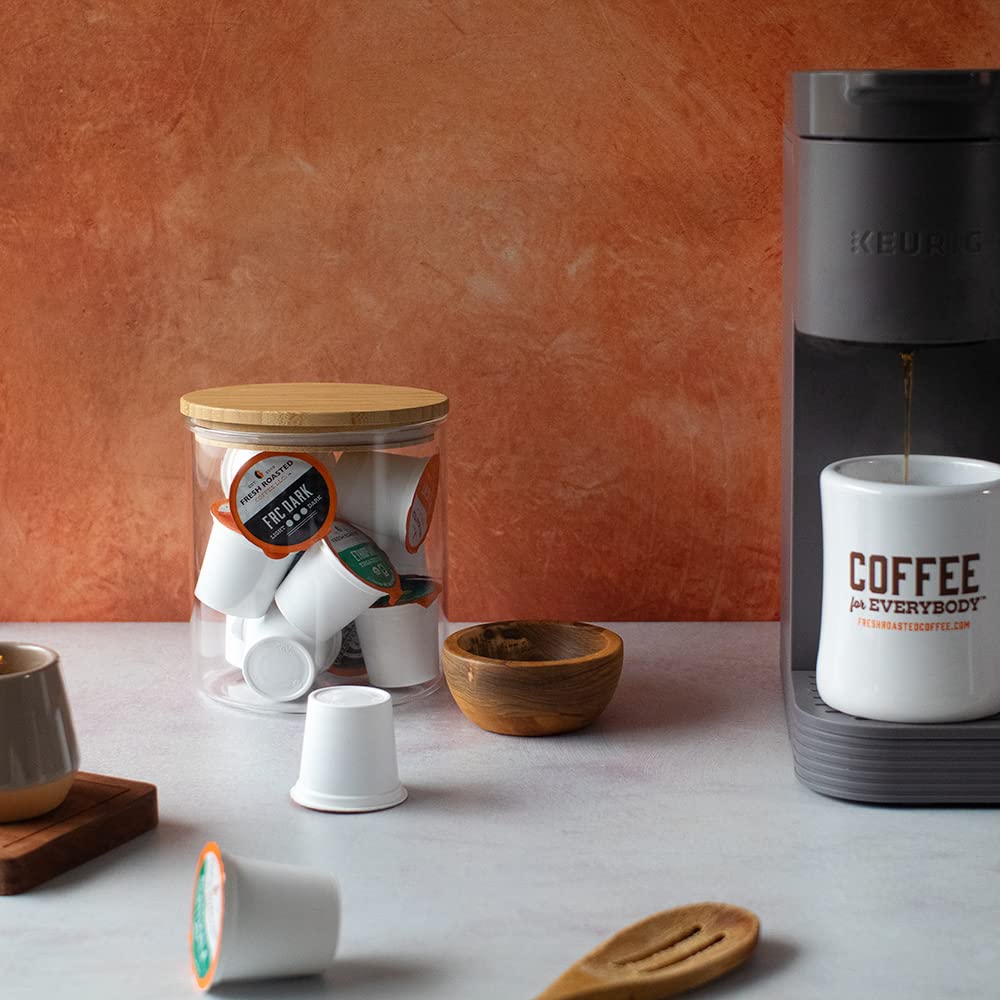 Fresh Roasted Coffee, Organic Bali Blue Moon | USDA Organic, Kosher | Medium Roast 72 Pods for K Cup Brewers