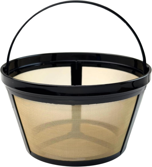 Reusable Coffee Filter Compatible with Mr. Coffee, Black+Decker, Cuisinart, Hamilton Beach and other standard 8-12 cup drip coffee makers, Eco-Friendly BPA Free Replacement for Paper Filters (1 Pack)