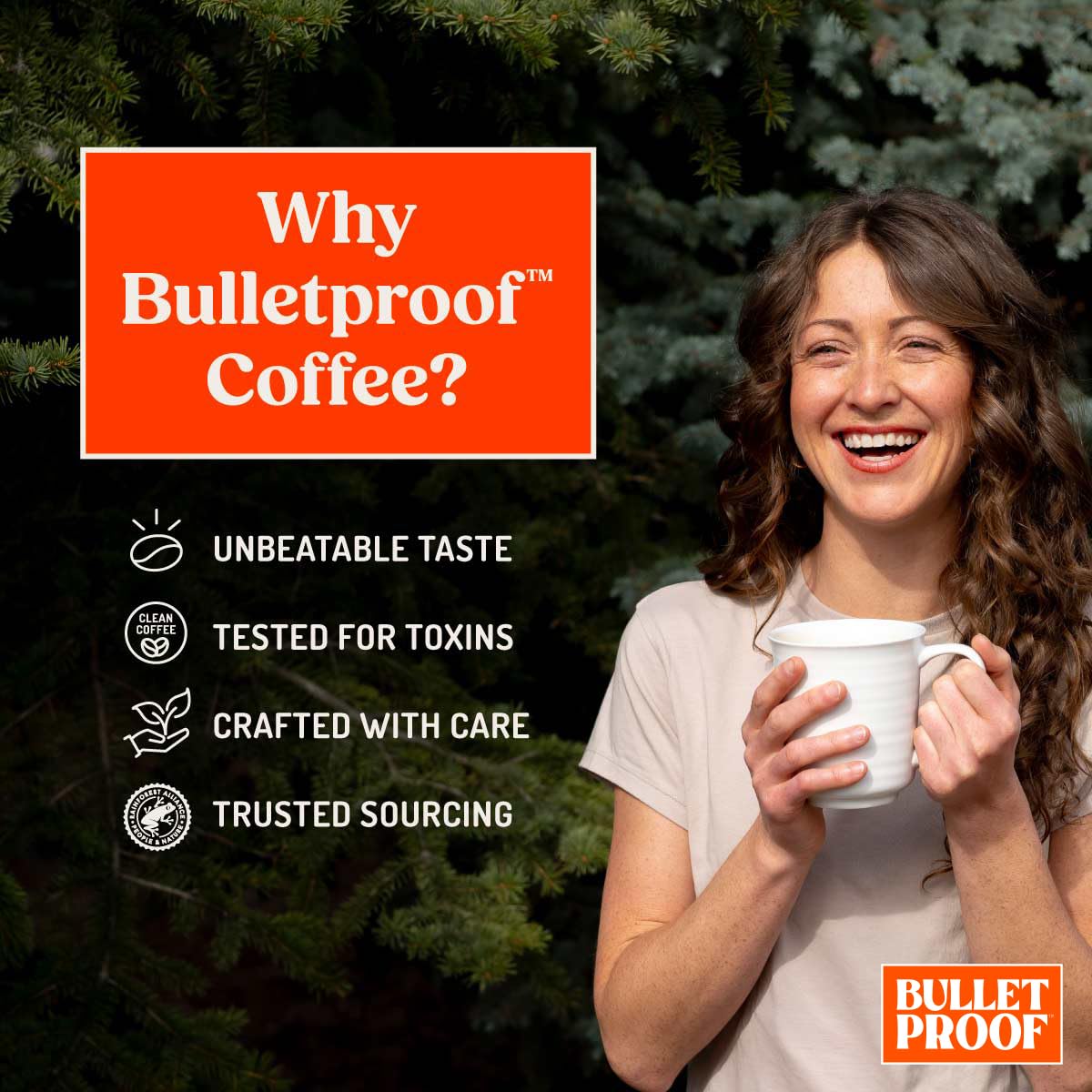 Bulletproof Original Medium Roast Single-Serve Pods, 10 Count, Arabica Beans, Clean Coffee Tested for Toxins, Packaging May Vary