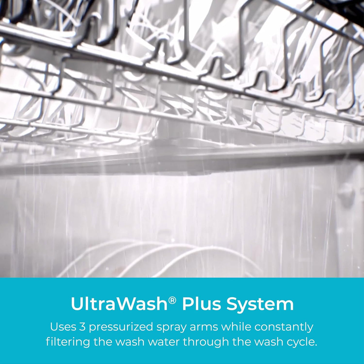 Kenmore 18" Built-in Stainless Steel Tub Dishwasher EasyFlex 3rd, SmartWash, UltraWash Plus, TurboDry, MoreSpace Adjustable Rack, Energy Star Certified, White