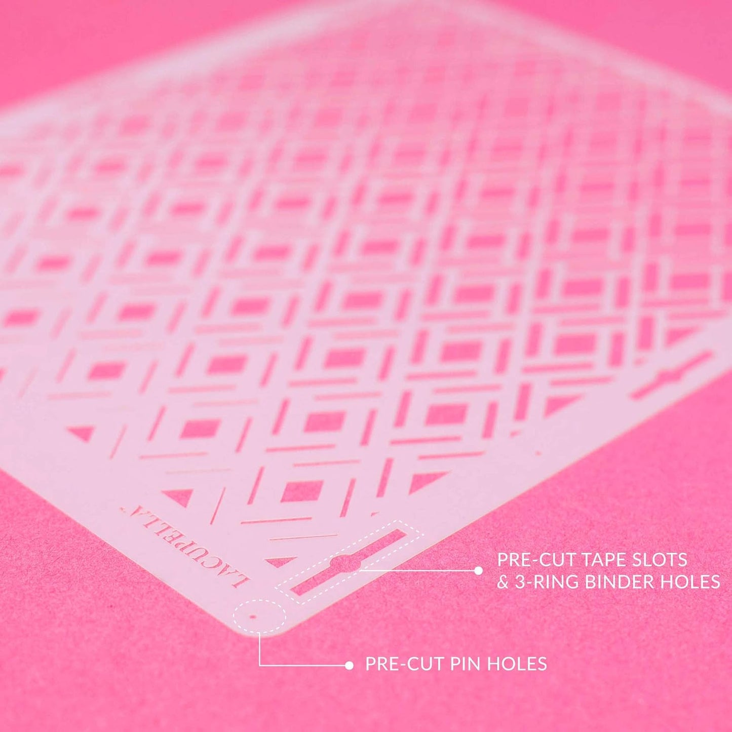 Cake Decorating Stencil for Tall Buttercream Cake, Royal Icing, Ganache, Paint, Airbrush (Glam)