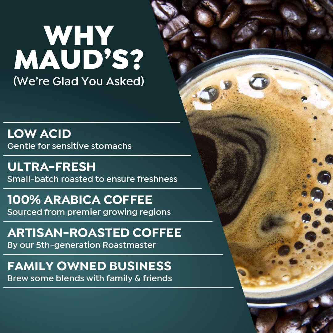 Maud's Kona Coffee Pods, 200 ct, Medium Roast Coffee in Recyclable Single Serve Pods – 100% Arabica Coffee, Compatible with Keurig K Cups Maker
