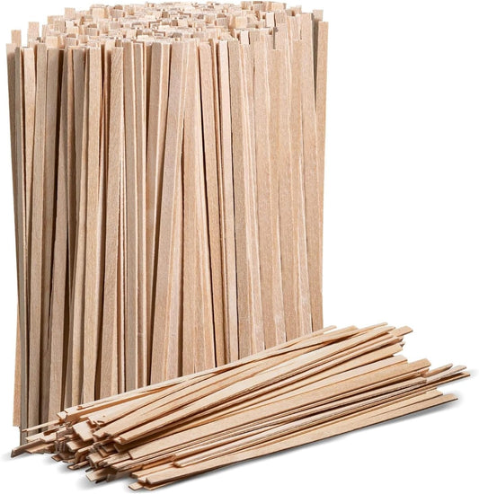 1000 Wooden Coffee Stirrer by Prestee - Disposable 5.5 inches Long Wooden Stir Sticks for Coffee and Cocktails - Smooth, Splinter-Free Beverage Mixers - Ideal for Cafe, Bars and Drink Stations