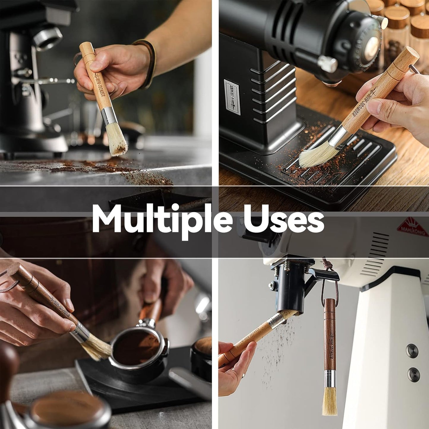 MHW-3BOMBER Espresso Knock Box, 1.2L(15 Cups) Coffee Knock Box with Clean Set and Removable Knock Bar for Espresso Puck, Coffee Ground, Durable Espresso Accessories, CS7091-OS