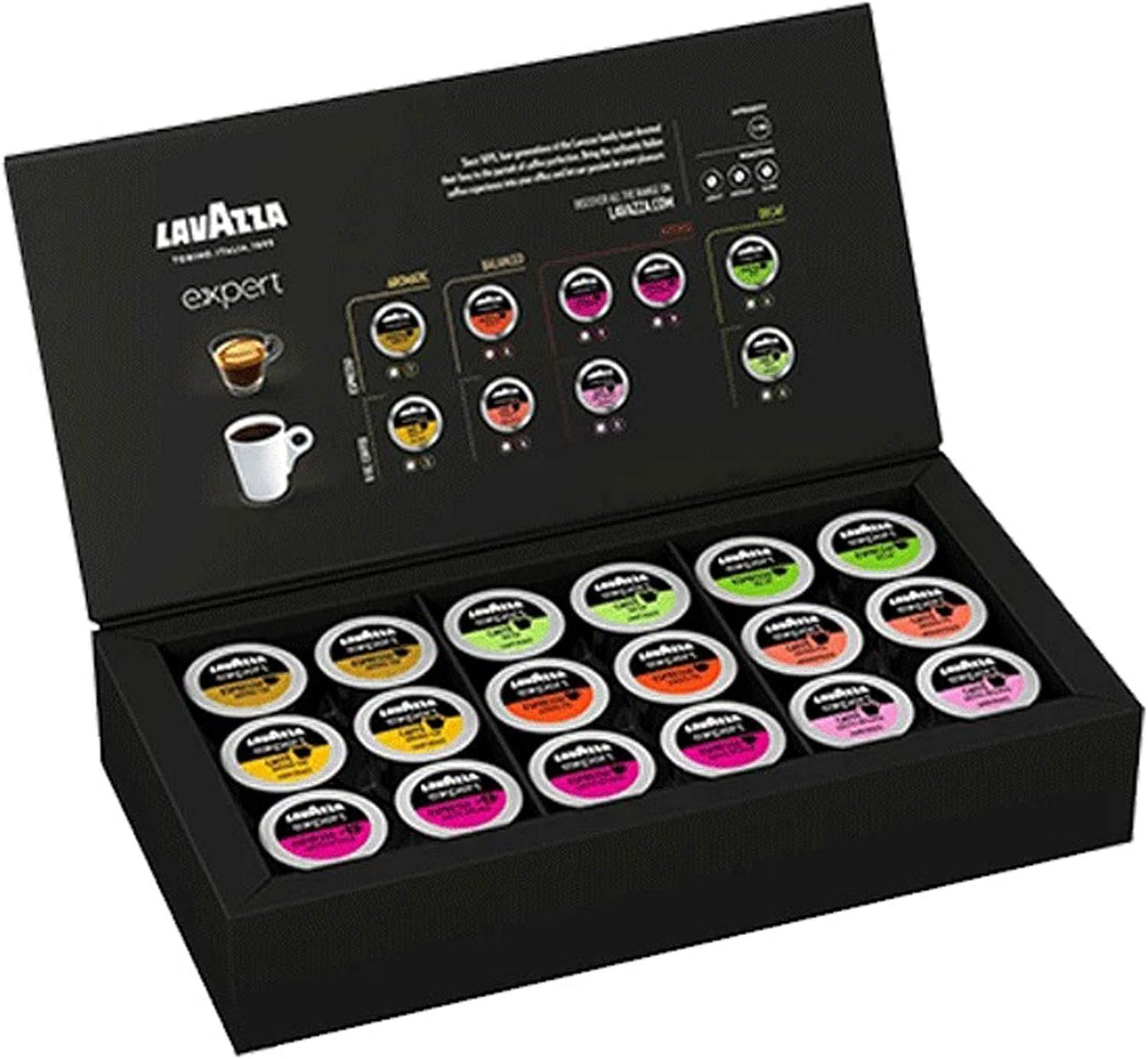 Lavazza Expert Coffee Bundle Classy Plus All-In-One Machine LB 400 + 1 Welcome Kit Pack of 36 Mixed Capsules + 1 Extra Vessel