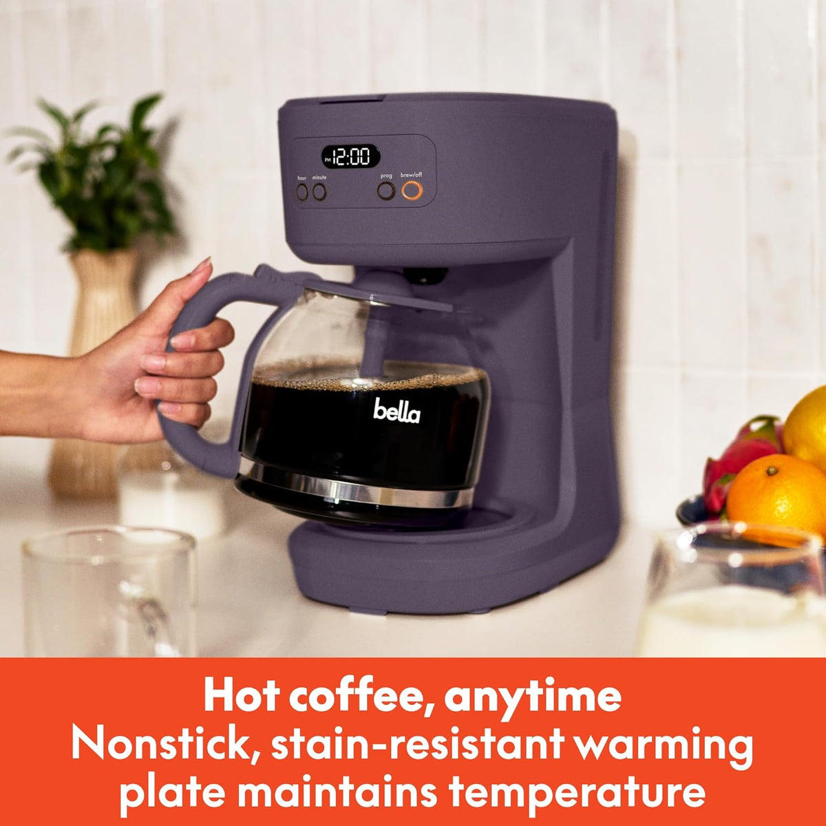 bella 12 cup Programmable Coffee Maker
