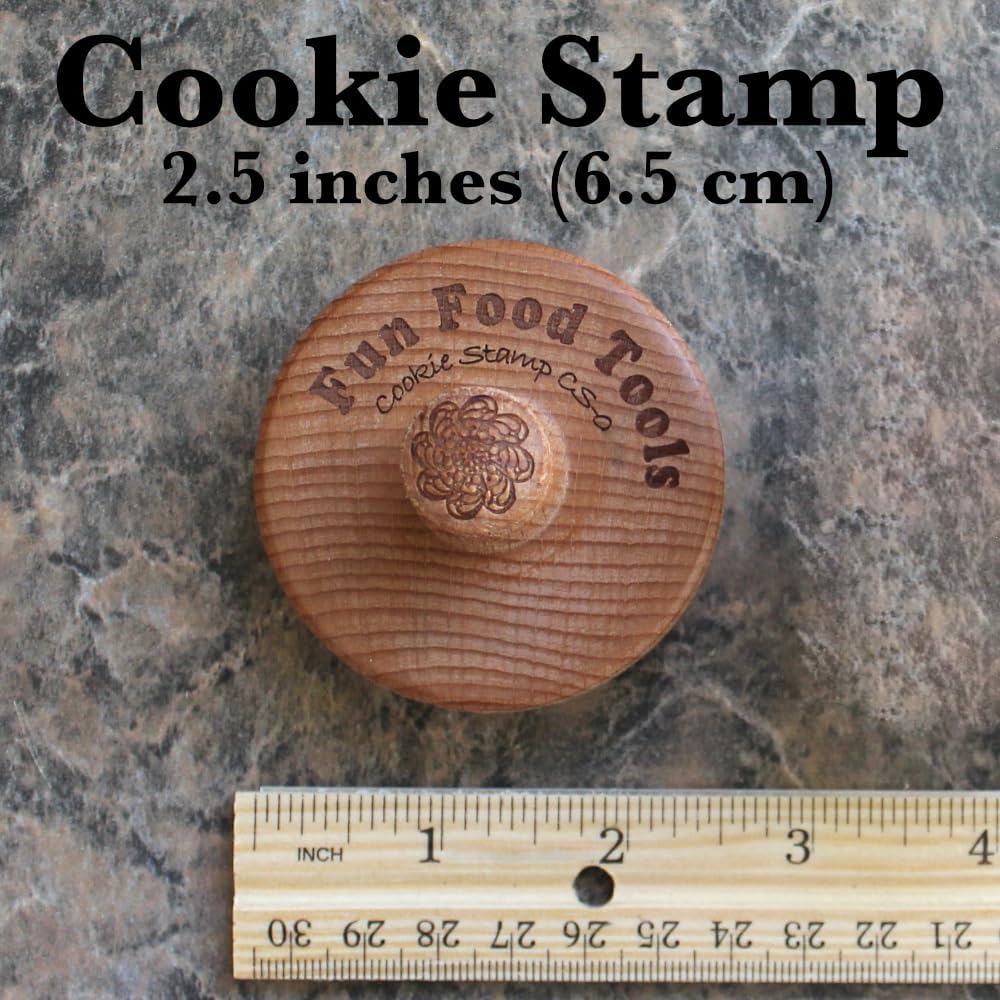 Wood Cookie Stamp, 2.5 Inch (Love You CS-114)