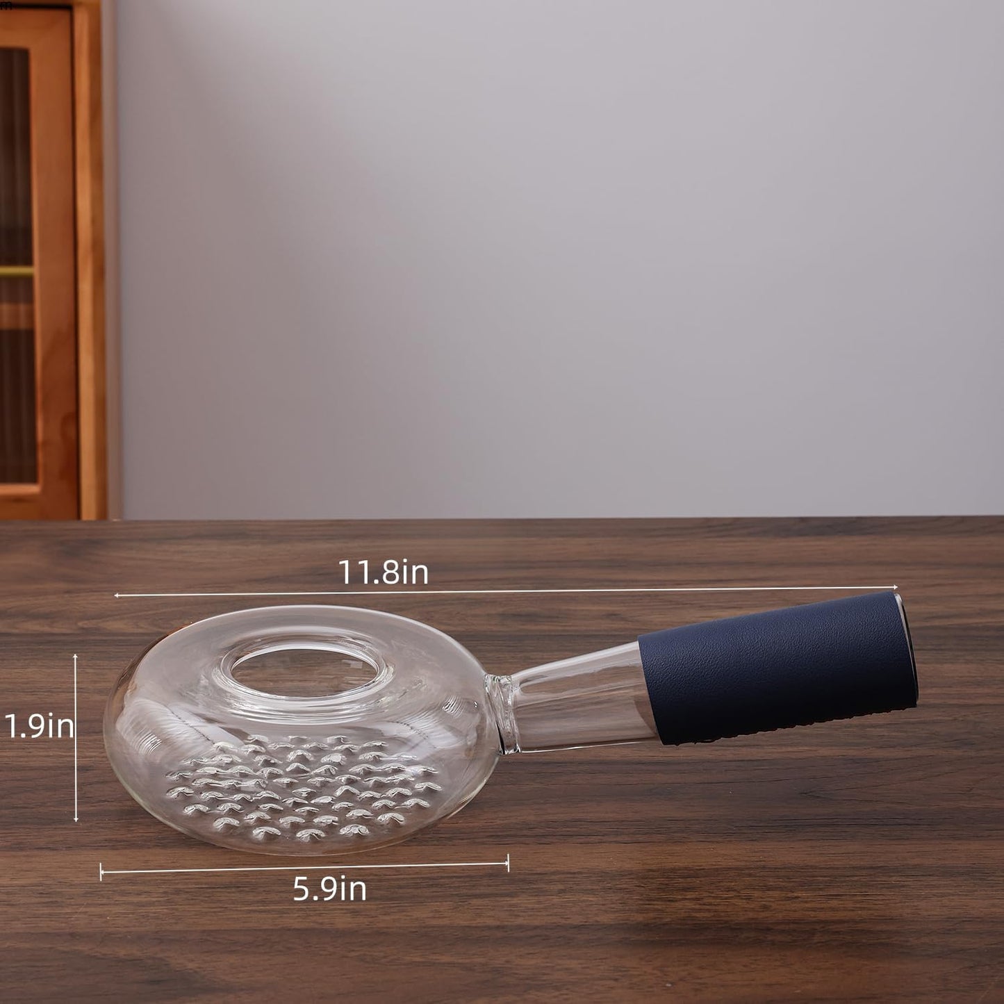 Portable glass coffee bean roaster - High borosilicate glass manual home coffee roasting kit, suitable for small batch roasting of nuts and coffee beans, stove-safe (50-80 grams capacity)