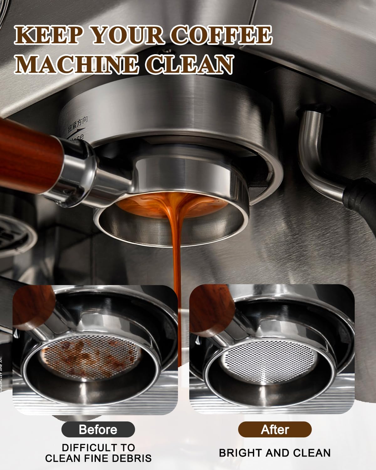 2 Pack Puck Screen 58.5mm, Coffee Puck Screen Premium 316 Stainless Steel Reusable Filter - 1.7mm Thickness 150μm