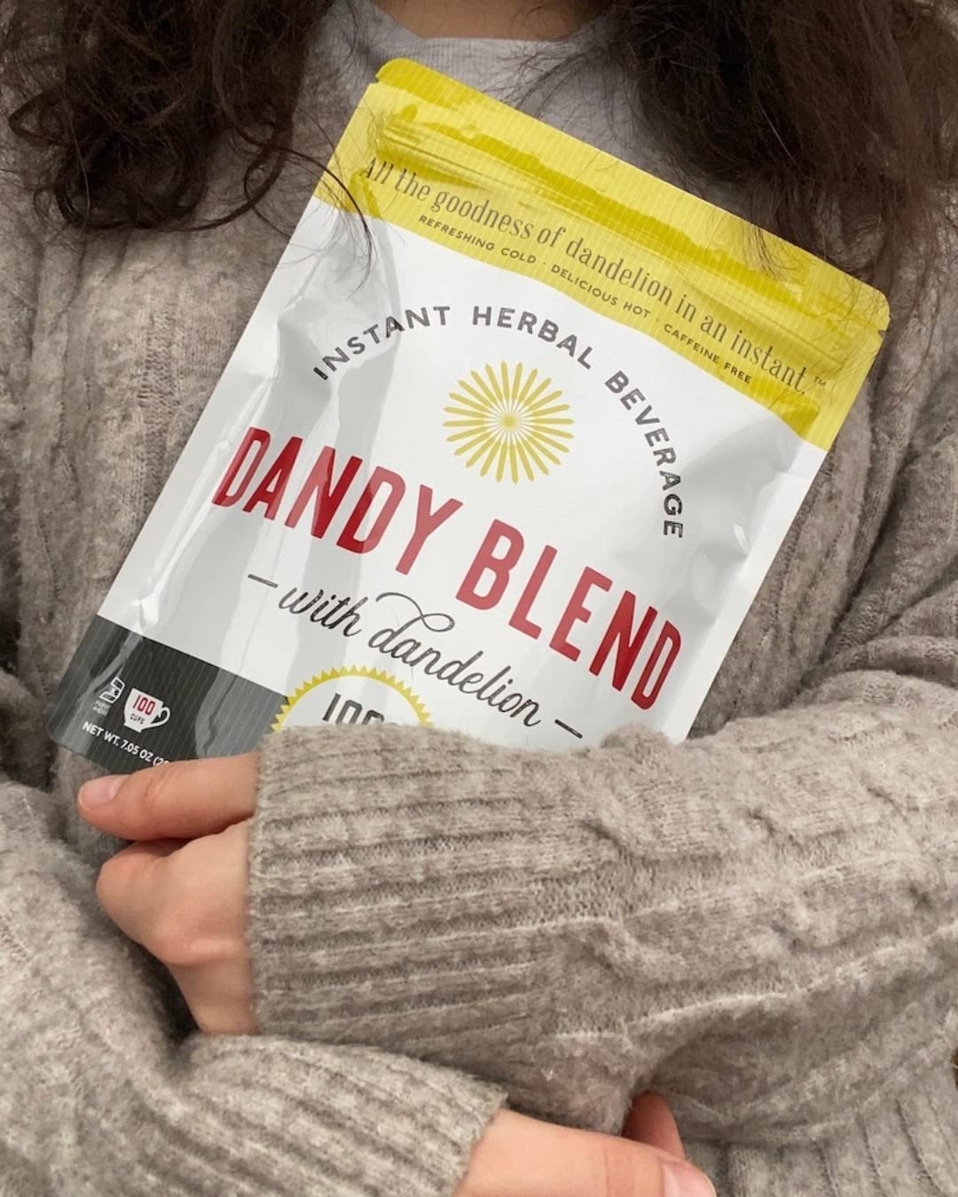 156 Cup Bag of Certified Organic Dandy Blend Instant Herbal Beverage with Dandelion, 11 oz. (312g) Bag