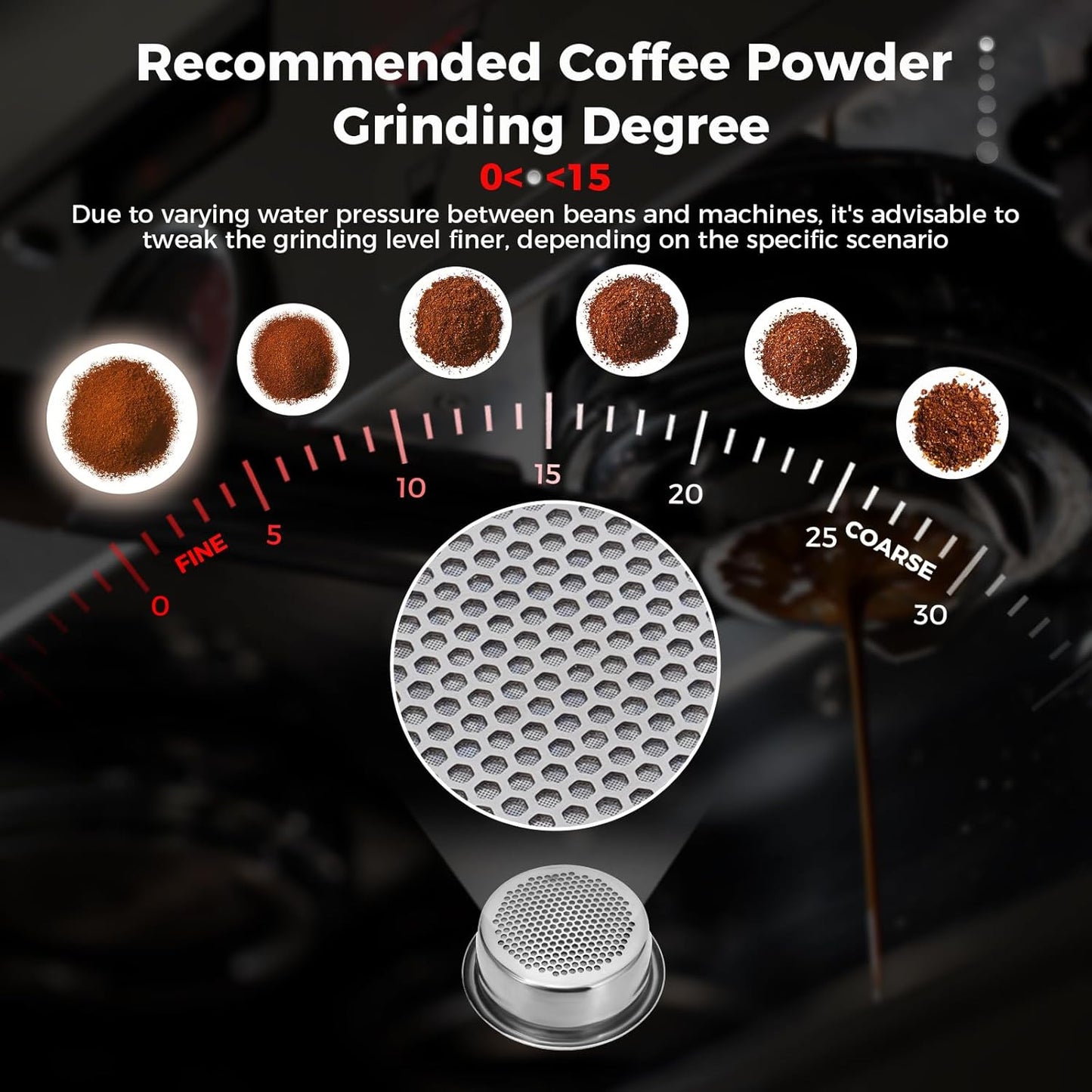 IKAPE Espresso 51mm Portafilter, 2 Ears Coffee Portafilter with Silicone Handle, Compatible with Delonghi ECP3420, EC155, BCO430, EC260 Coffee Machine