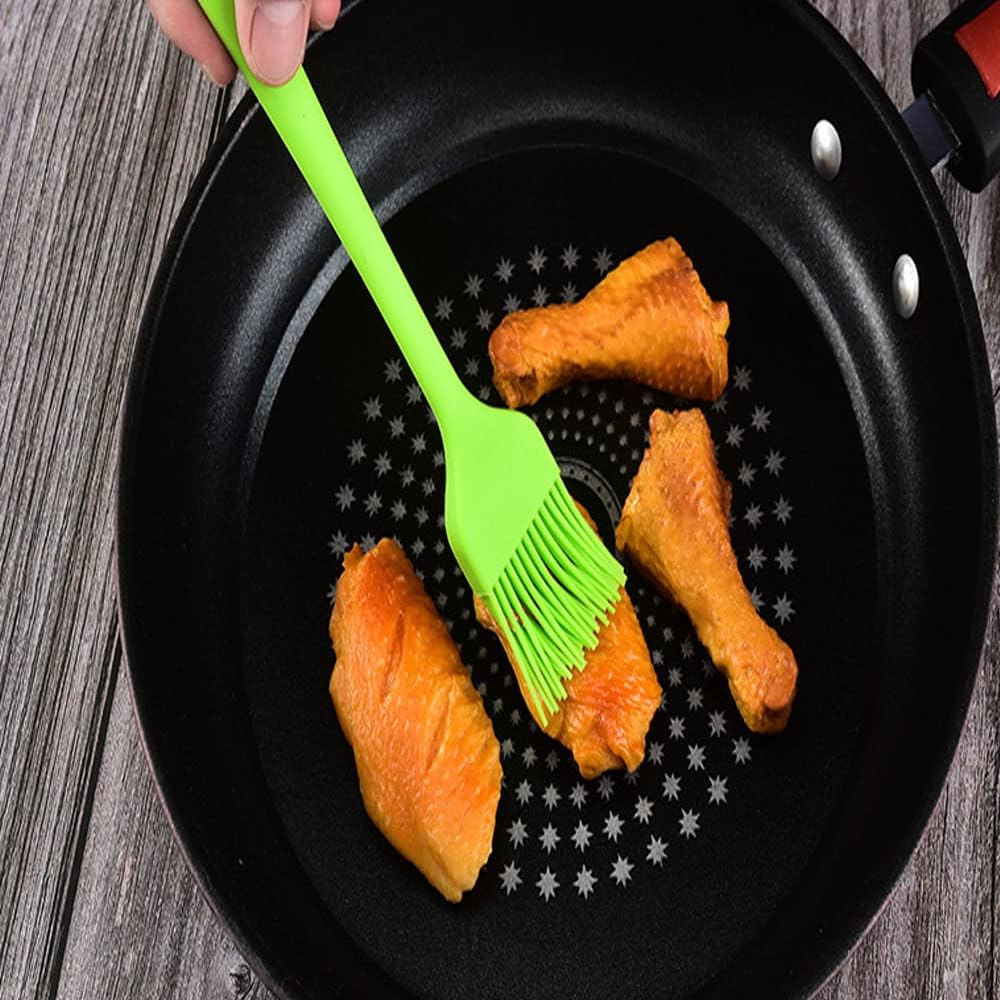 Silicone brush, Oil Brush for BBQ Kitchen Cooking Baking and Grilling(5 PCS,Black)