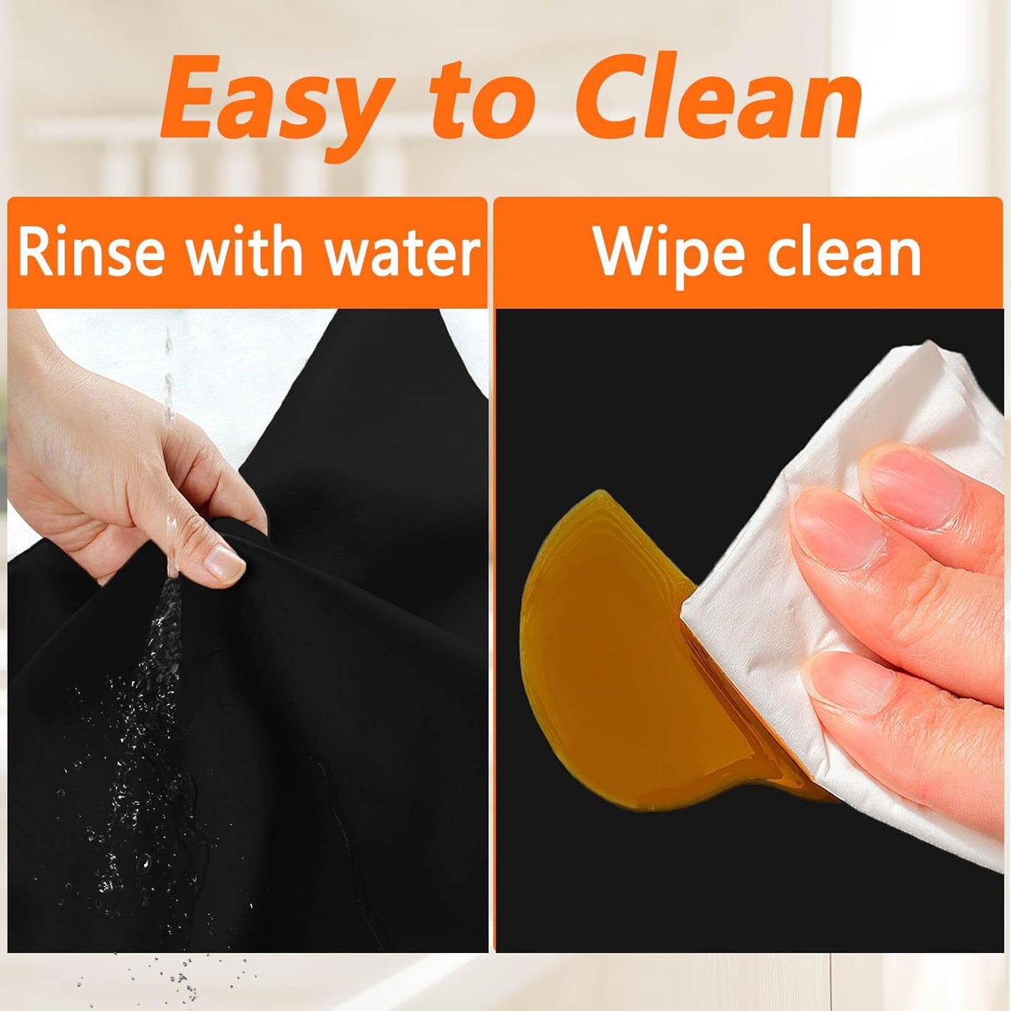 120" x24''(305cmx60cm) Extra Large Silicone Mat for Kitchen Counter, Heat Resistant Countertop Protector, Non-Slip Waterproof Kitchen Island Mat, Easy to Clean, Semitransparent