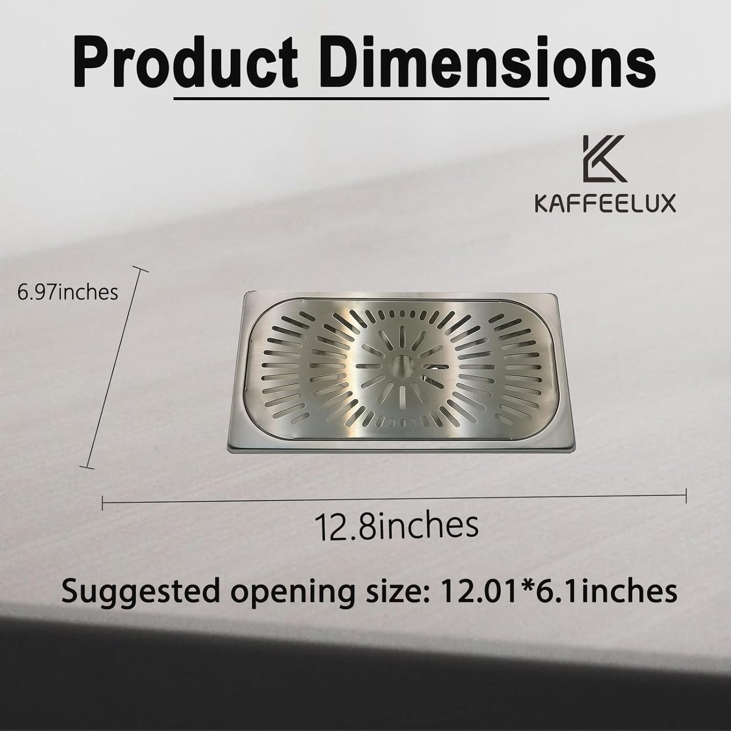 Stainless Steel Drip Tray - Perfect for Homes, Clubs, Bars, Cafes, Restaurants, Hotels, Or Commercial Use - Easy to Clean, No Drainage Required (7 * 12.8inch)