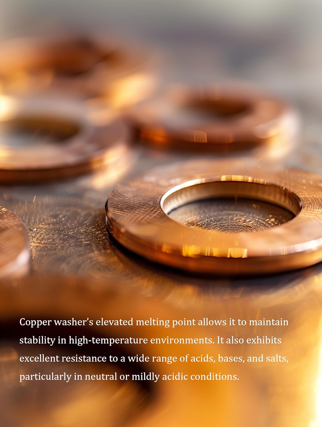 M18 Flat Washer Copper Sealing Ring, 18mm ID 24mm OD 1.5mm Thickness Metric Sealing Gasket, 30 Pieces