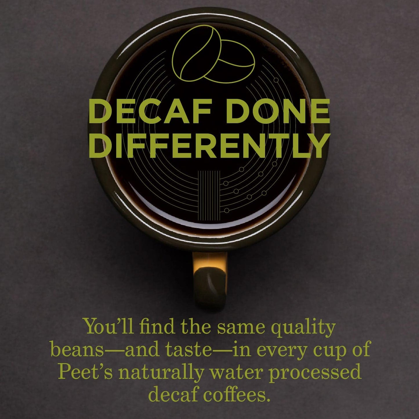 Peet's Coffee, Dark Roast Decaffeinated Coffee K-Cup Pods for Keurig Brewers - Decaf House Blend 88 Count (4 Boxes of 22 K-Cup Pods) (Pack of 2)