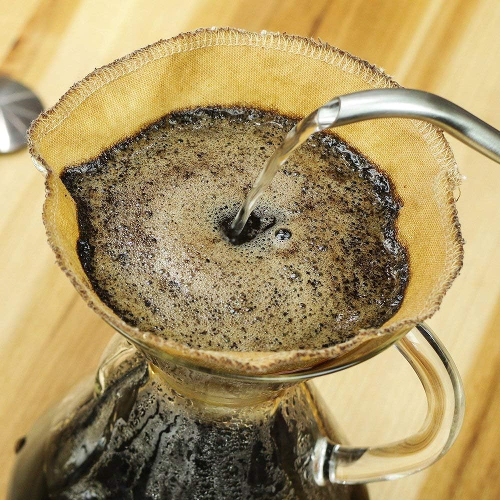 Organic Hemp Reusable Coffee Filter (1, No.4 Cone)