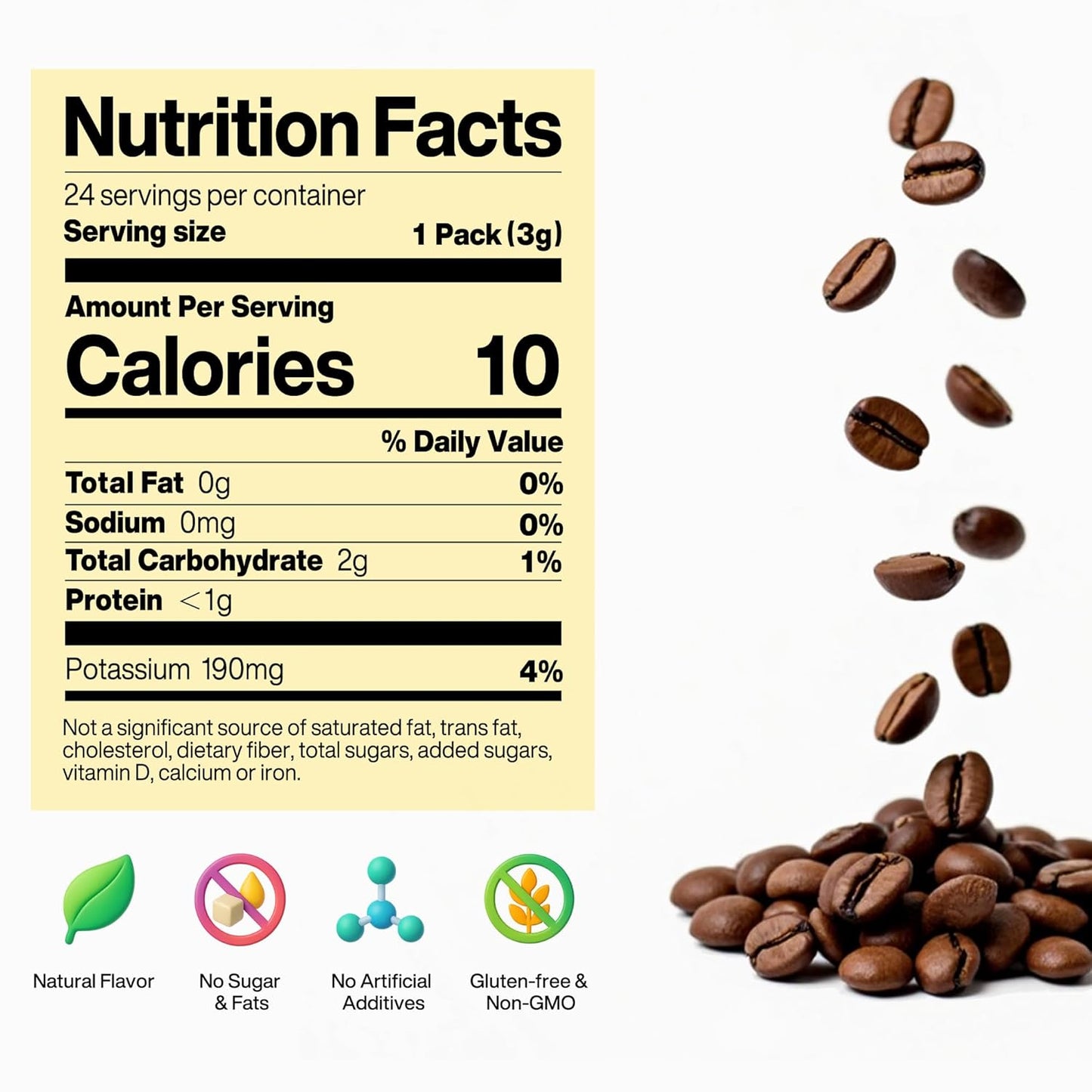 SATURNBIRD Coffee Instant Cold Brew, French Roast, Bold & Intense Blend of 100% Specialty Arabica, Enjoy Hot or Cold, Freeze Dried Iced Coffee, 24 Single Servings for Home, Travel, Office (NO.6)