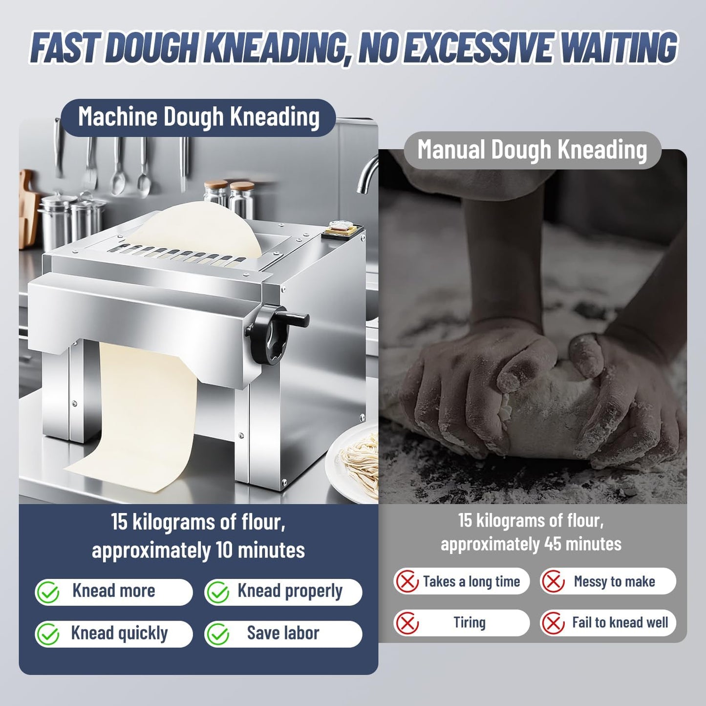 Electric Dough Roller Sheeter, Table Top Pizza Dough Press Mahcine, Commercial Press Machine,Pastry Sheeter Maker for Baking, For Making Pastries, Croissants, Pies,Cookies, Pizzas, Etc.