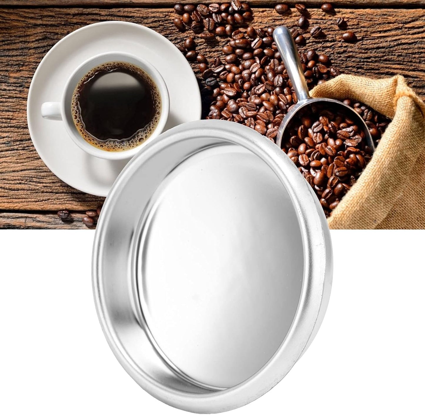 54mm Coffee Machine Backflush Insert filter, 1PCS Blind Filter Back Flush Disk, Stainless Steel Backflush Washing Disc Accessories Fit for Breville Sage8 Series 870 2.13in