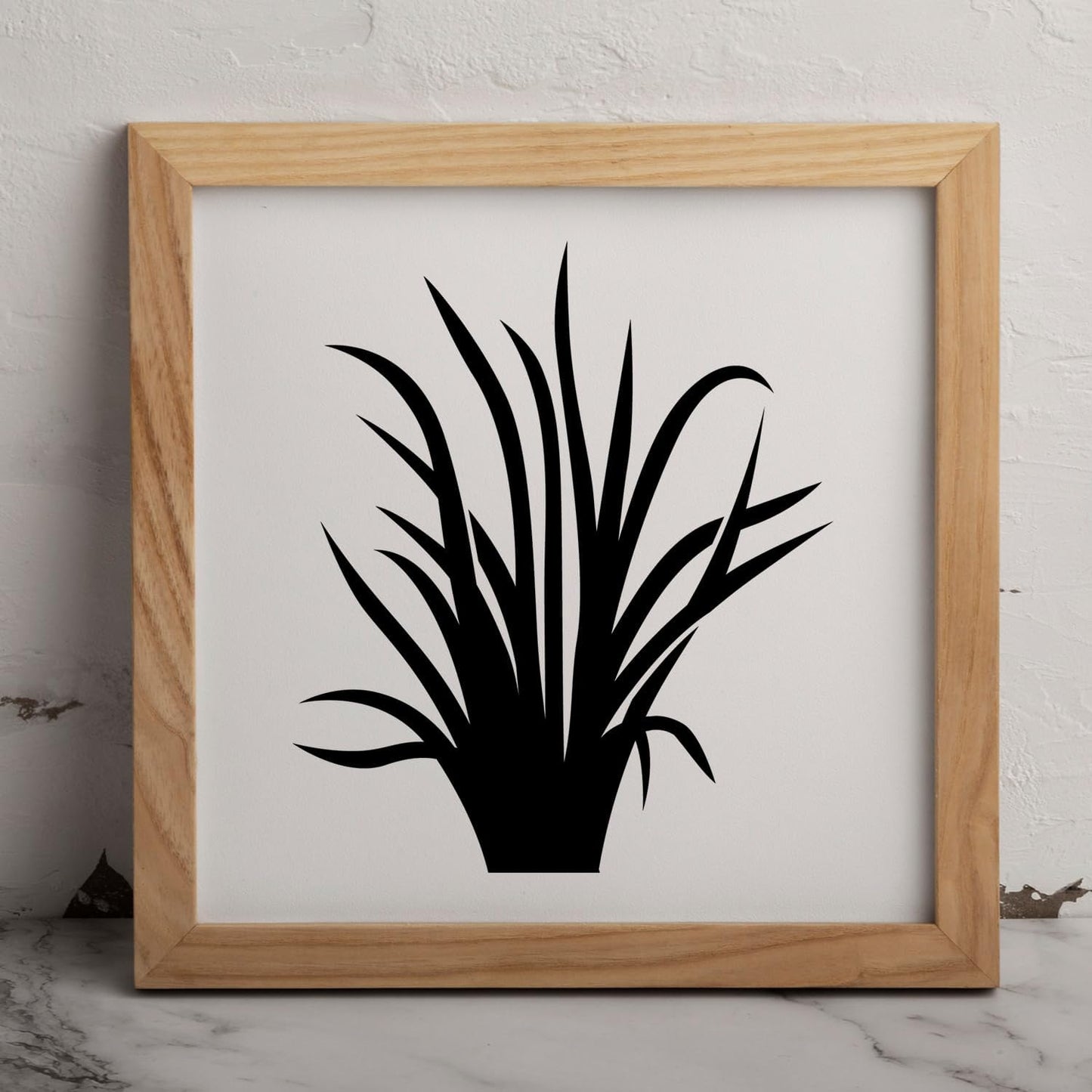 MAGJUCHE Grass Stencil 12 Inches, Reusable Grass Stencil for Painting DIY Crafts Decor