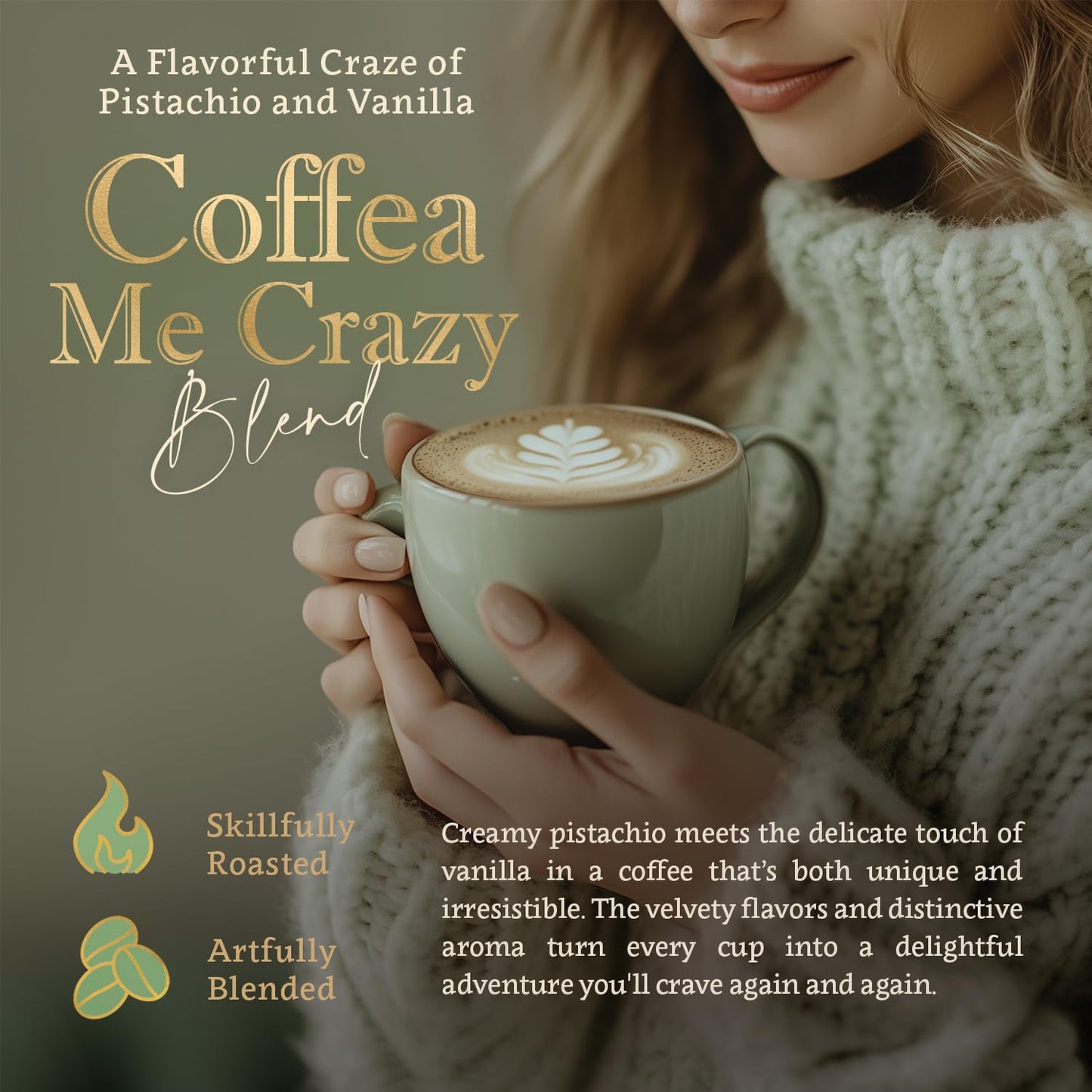 Flavored Ground Coffee – Organic 100% Arabica, Single Origin, 16oz Bags – by Coffea Flavor (standard, Coffea Me Crazy)