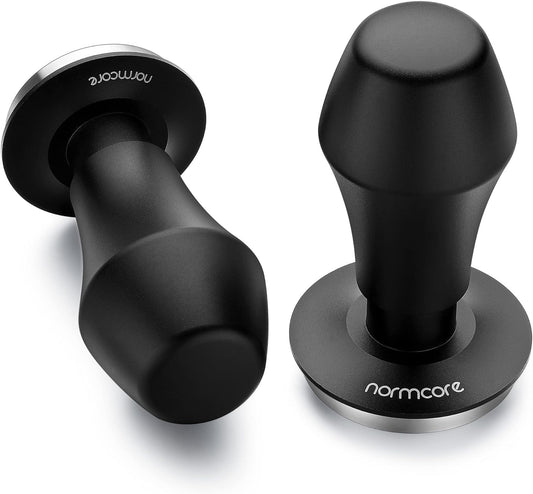 Normcore 49.7mm Coffee Tamper V4 - Spring-loaded Tamper - Barista Tools - Espresso Tamper with Mat For ROK Espresso Maker - Flat Base